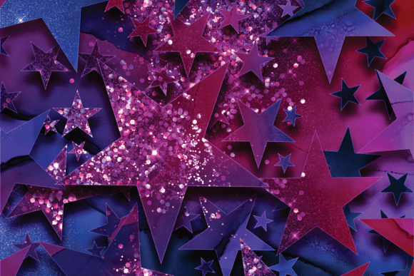 24 Opulent Star Patterns with Glitter Review