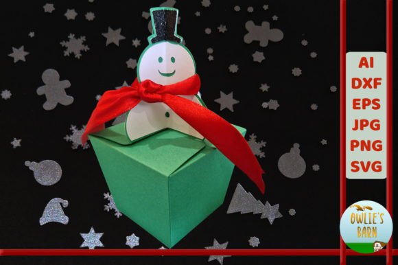 Box with Snowman Closure: A Designer's Review for Holiday Projects