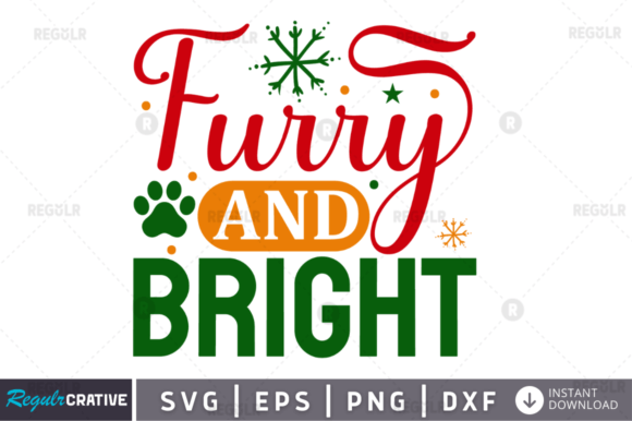 Furry and Bright SVG Design for Modern Crafts