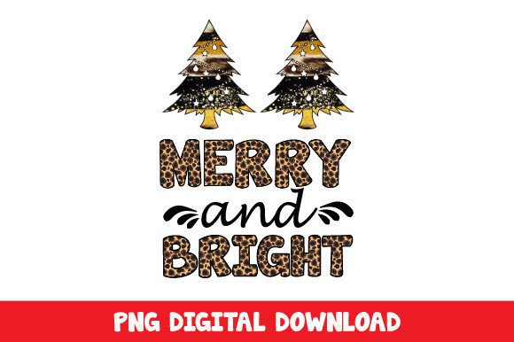 Merry and Bright PNG for Crafts & DIY