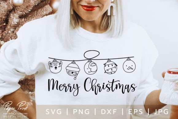Merry and Bright SVG PNG Sublimation for T-Shirt Designs
