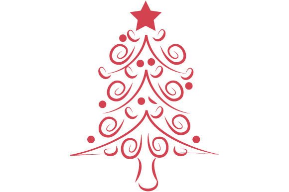 Paisley Christmas Tree for Festive Branding