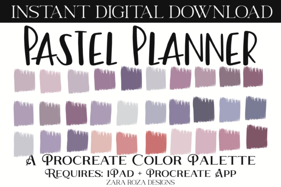 Pastel Planner Procreate Palette & Brushes
