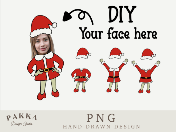 Santa Girl Face Blank Printable PNG: A Brand Review