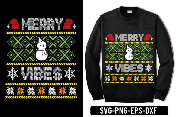 Ugly Sweater - Merry Vibes: A T-Shirt Designs Review
