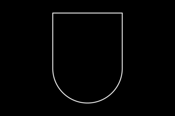 Universal Shape Design Patch Outline: Icons for Branding