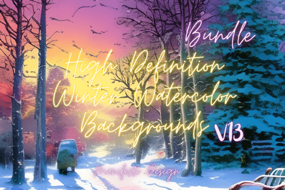 Winter Watercolor Background V13 Review