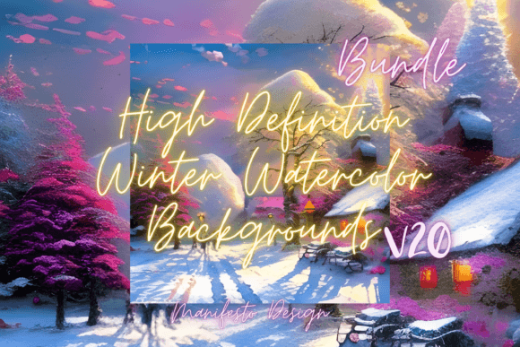 Winter Watercolor Background V20: A Designer’s Review